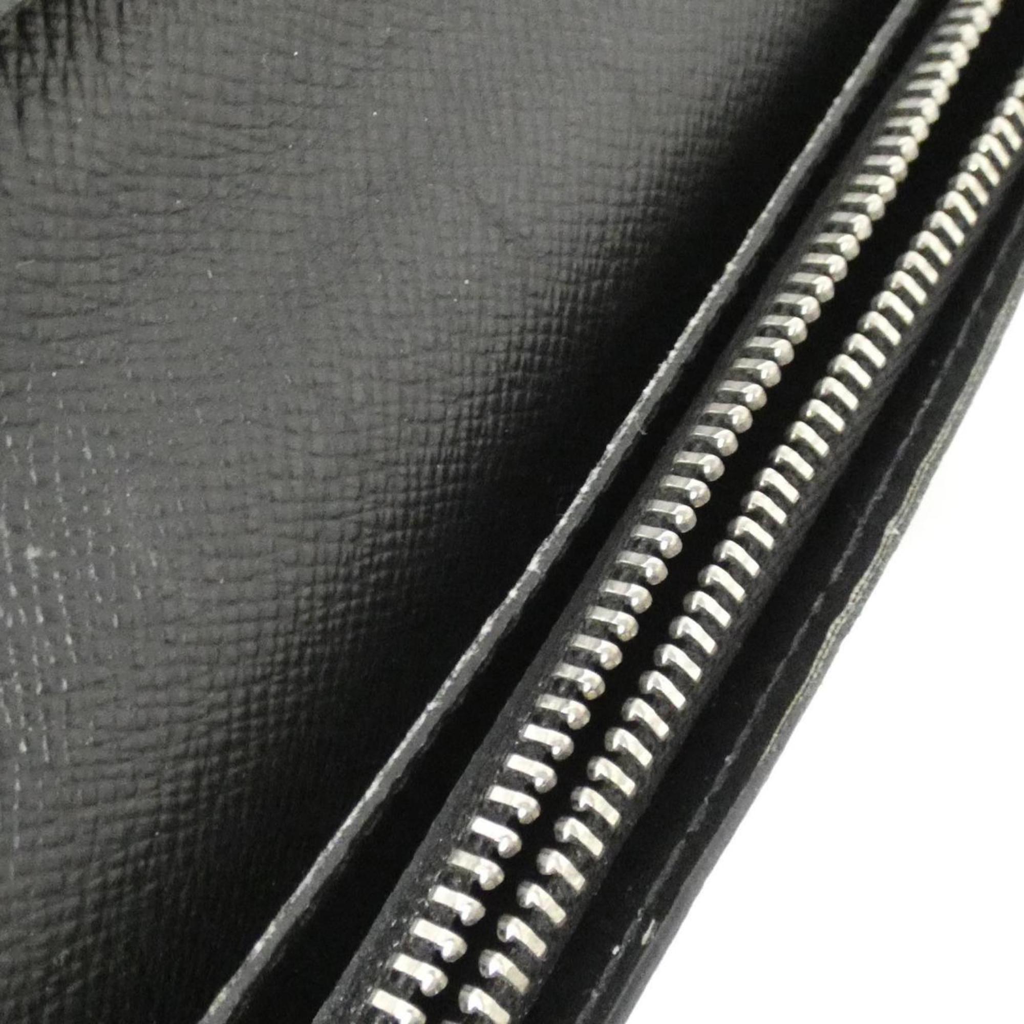 Louis Vuitton Black Leather Long Wallet