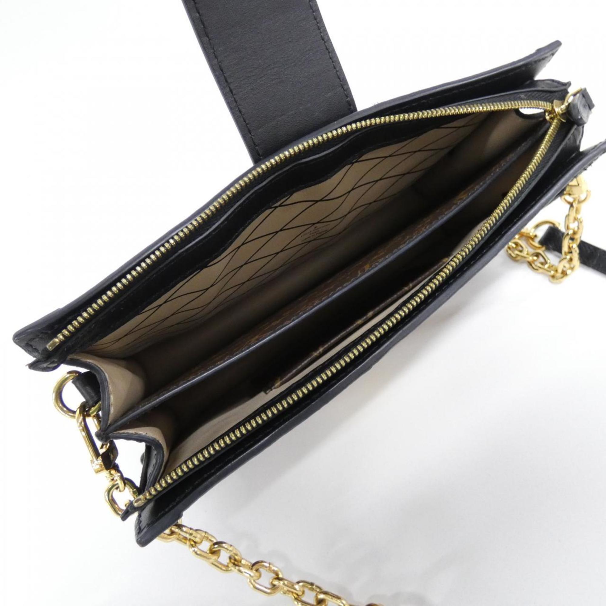 Louis Vuitton Marron Coated Canvas Shoulder Bag