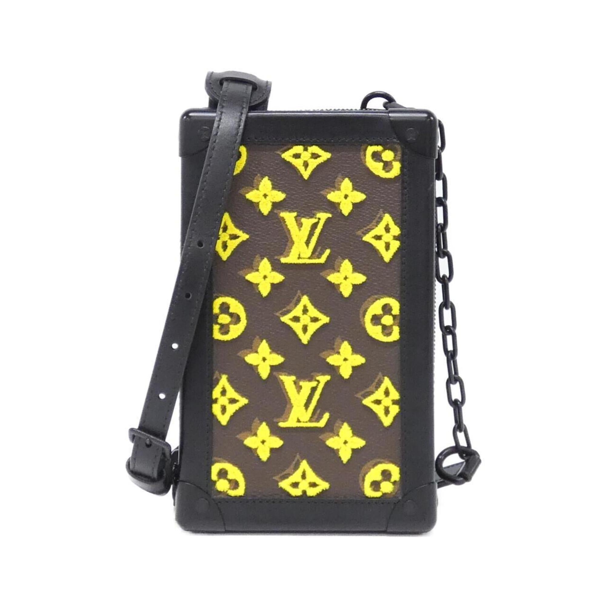 Louis Vuitton Jaune Marron Coated Canvas Shoulder Bag