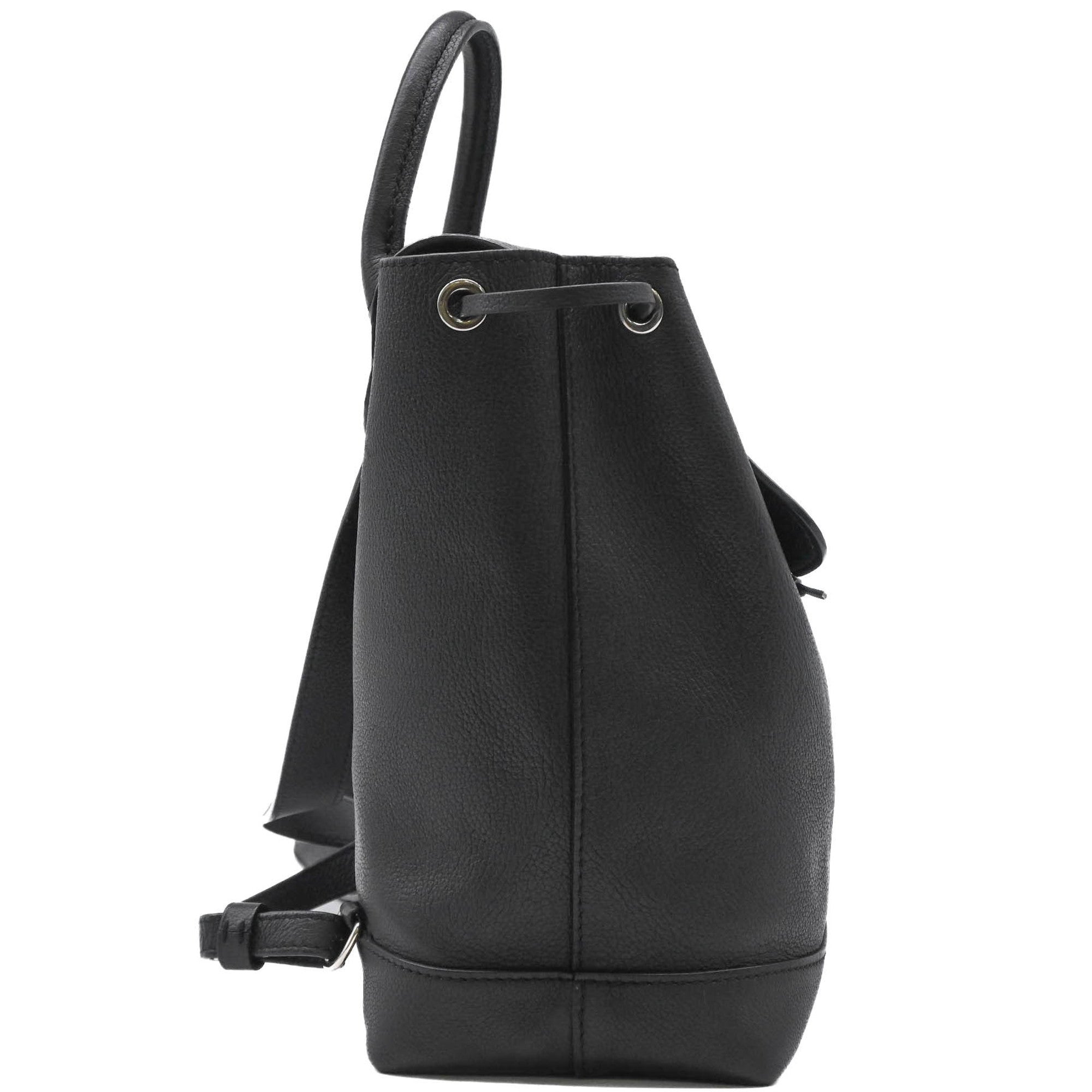 Louis Vuitton Black Leather Backpack