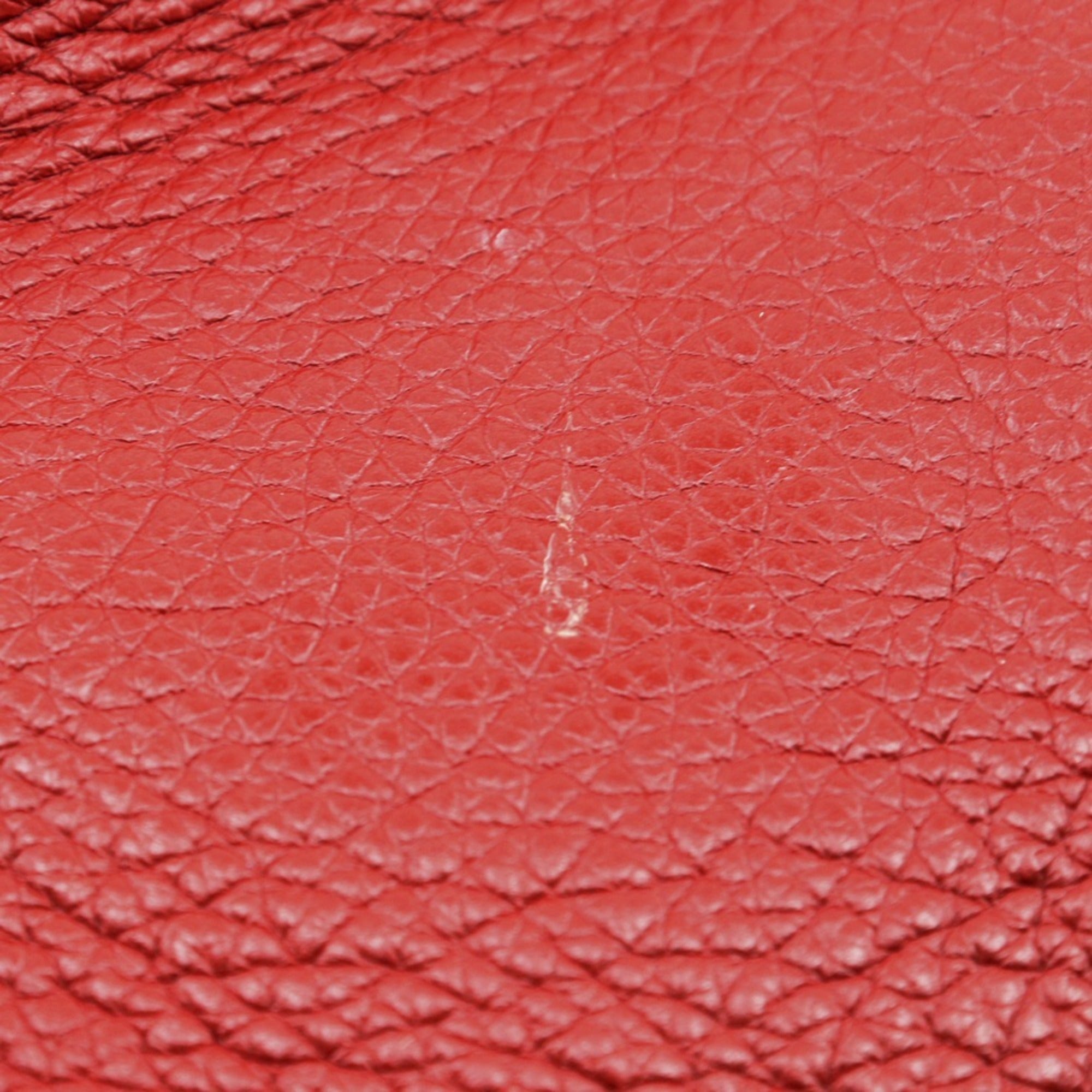 Celine Red Color Leather Handbag