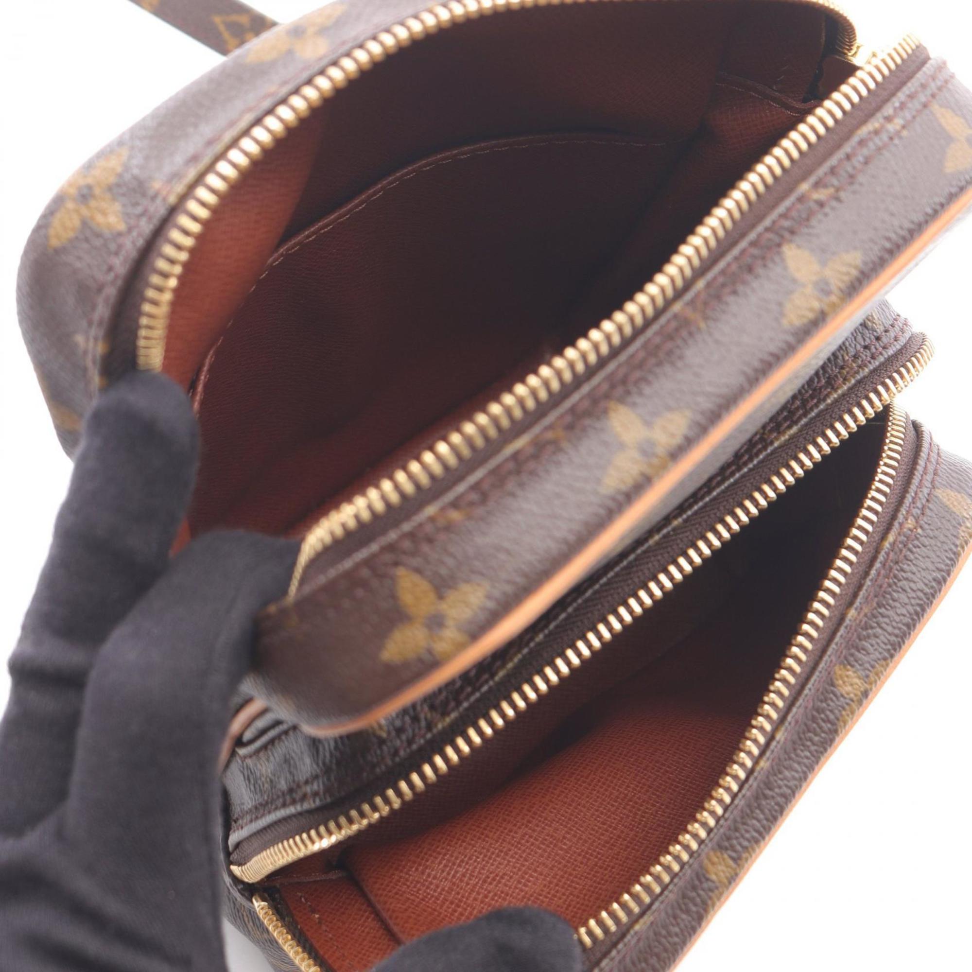 Louis Vuitton Brown Coated Canvas Pvc Leather Shoulder Bag