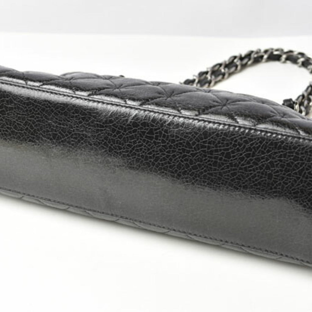 Chanel Black Patent Leather Tote Bag