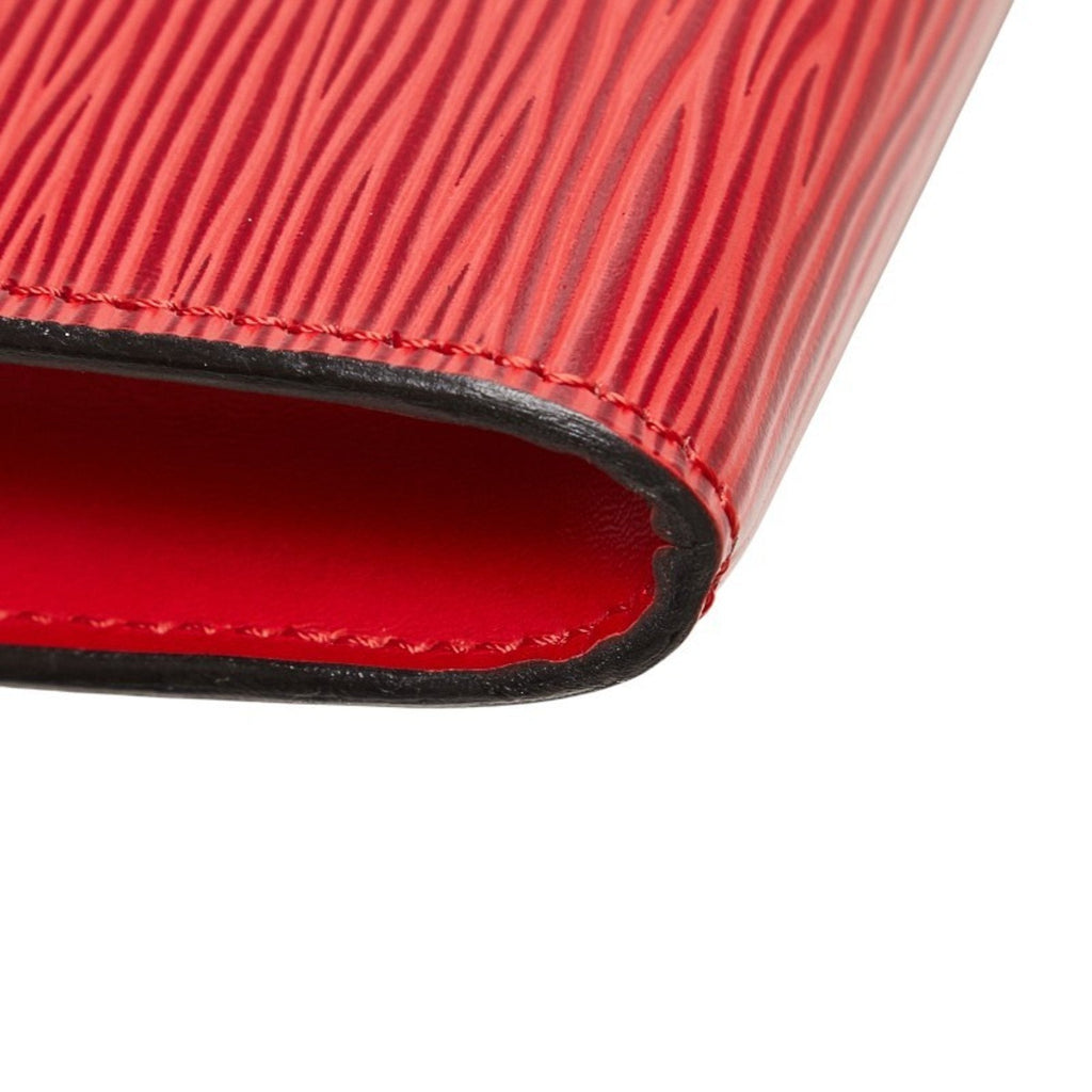 Louis Vuitton Epi Castilian Red Leather Handbag Pochette