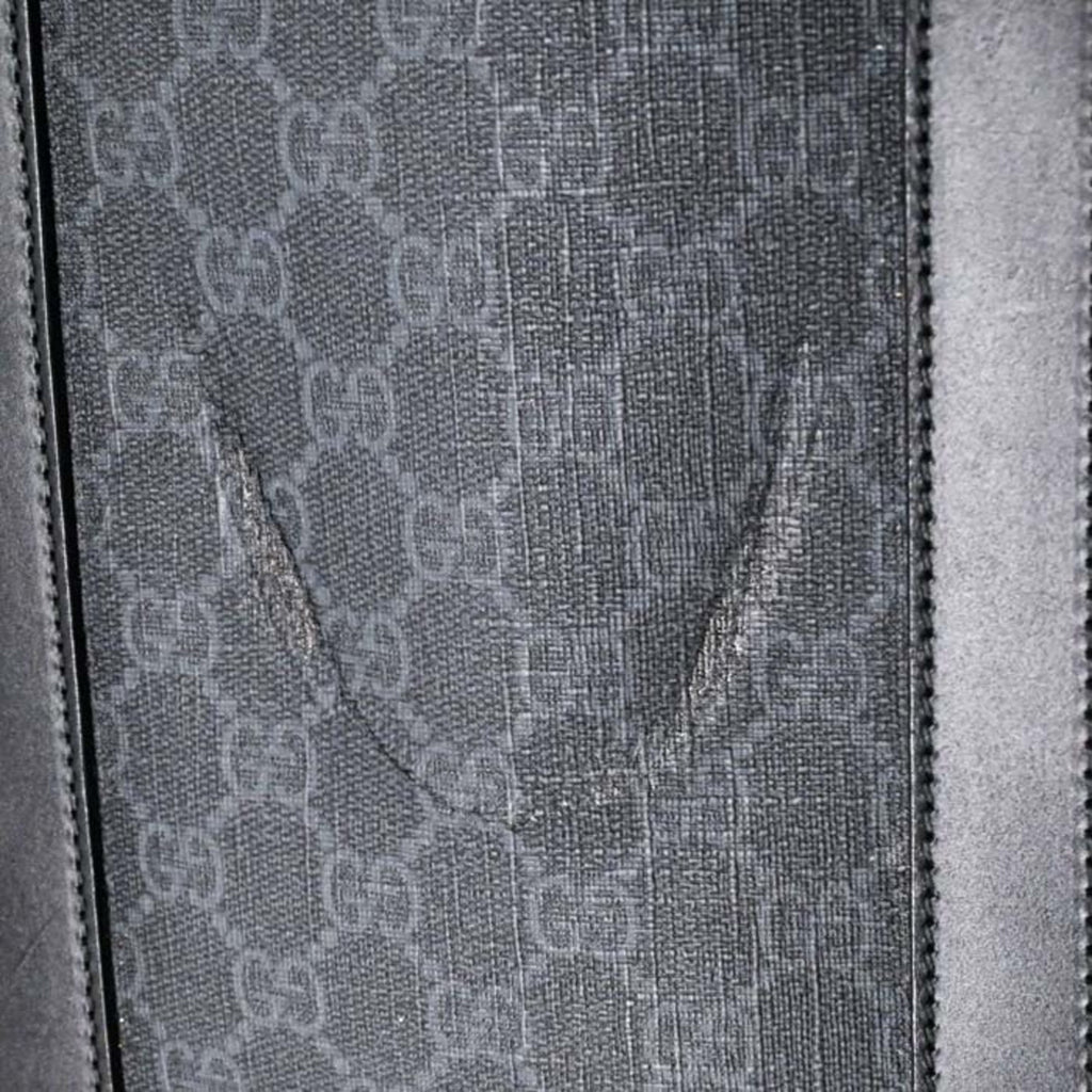 Gucci Gg Plus Black Gg Supreme Leather Tote Bag (Pre-Owned)