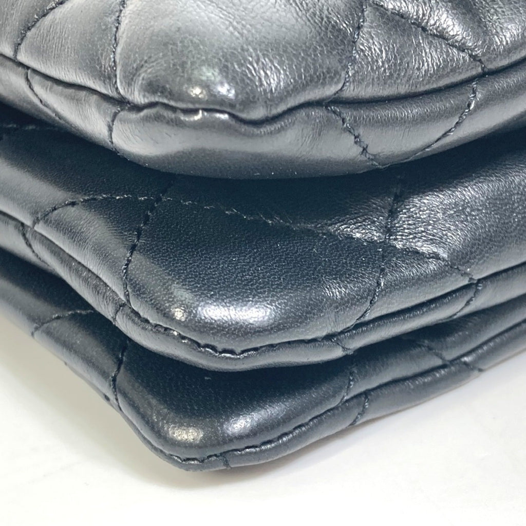 Chanel Black Leather Shoulder Bag