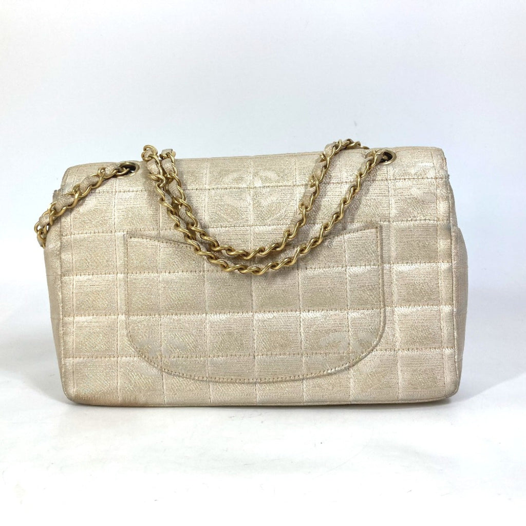 Chanel Beige Cloth Shoulder Bag