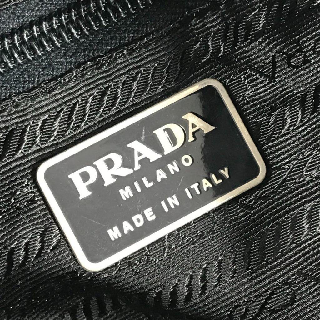Prada Black Leather Nylon Backpack