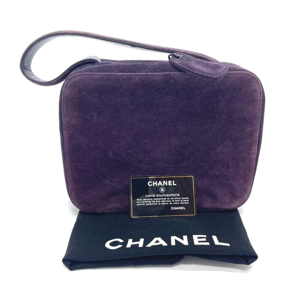 Chanel Purple Leather Handbag