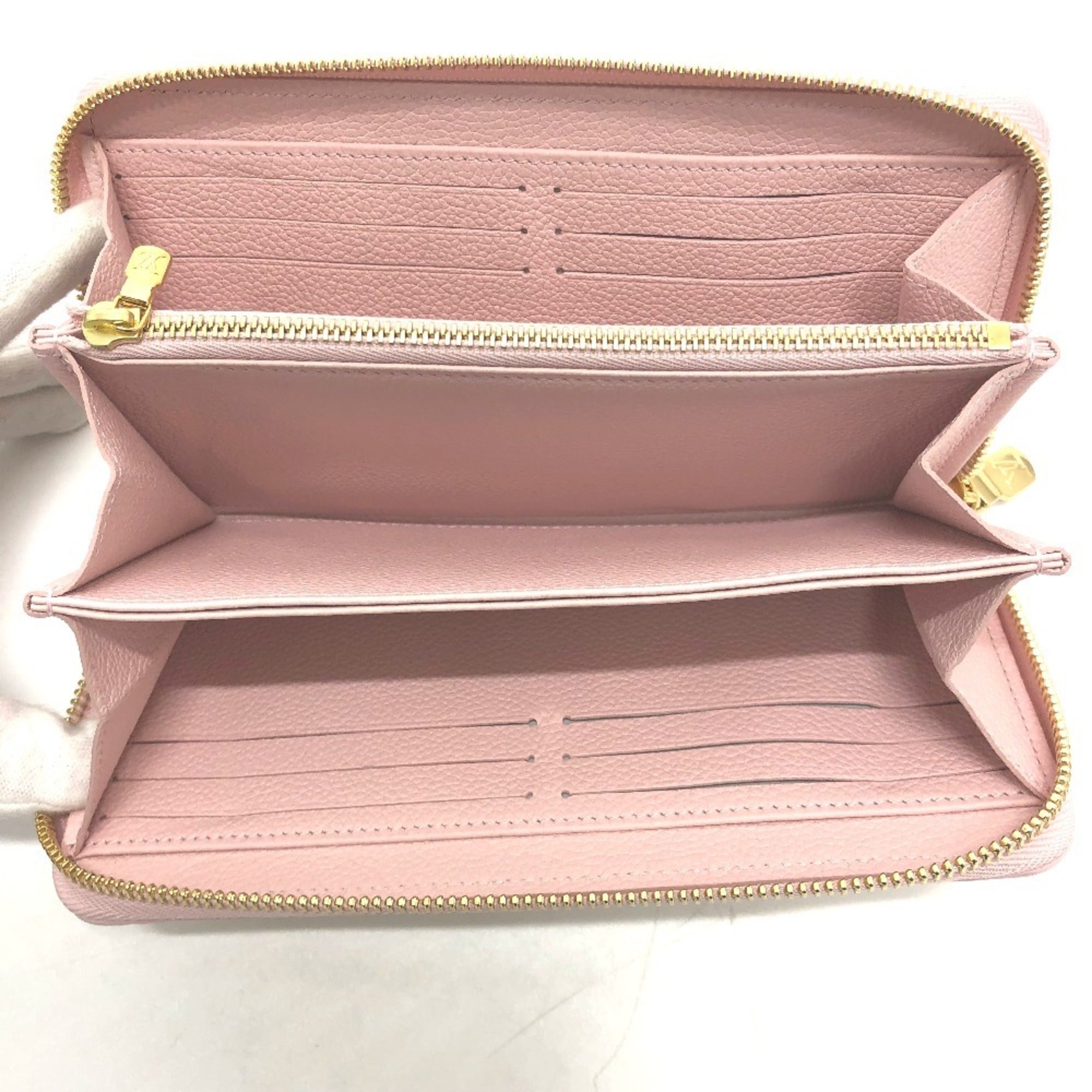 Louis Vuitton Monogram Empreinte Light Pink Monogram Empreinte Long Wallet