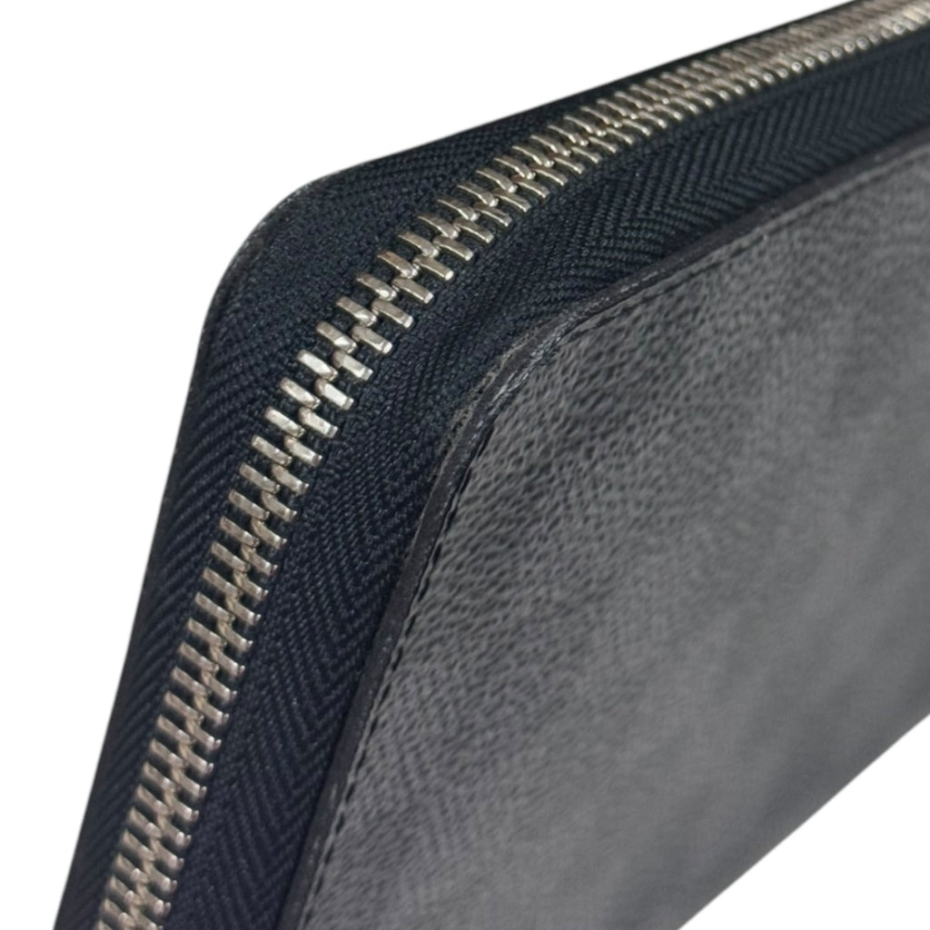 Louis Vuitton Black Gray Damier Graphite Canvas Long Wallet