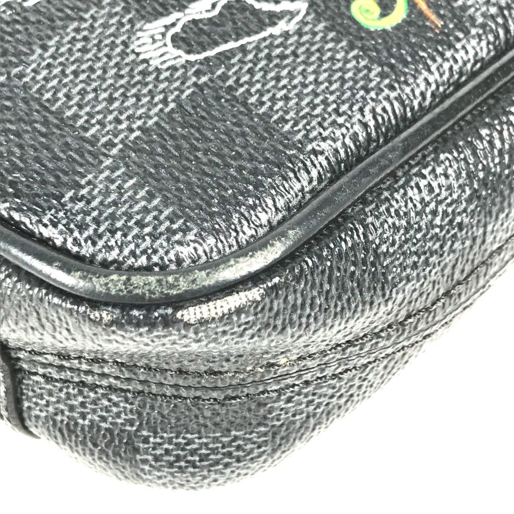 Louis Vuitton Black Damier Graphite Pochette Shoulder Bag