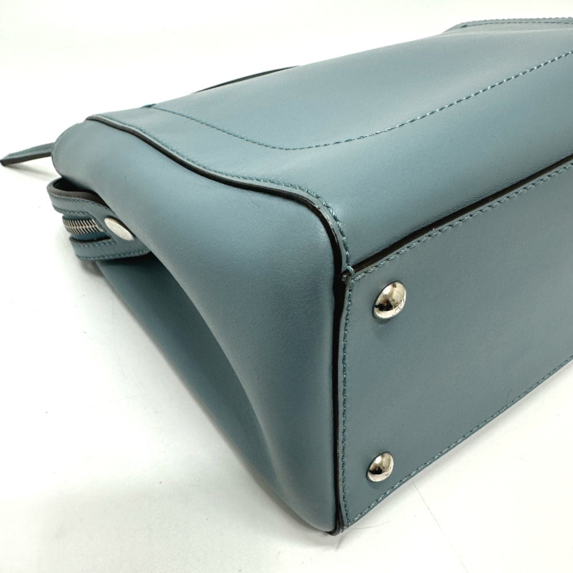 Fendi Blue Leather Handbag