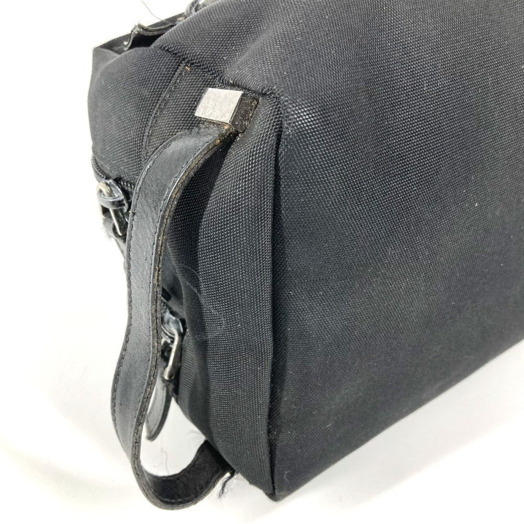 Gucci Black Canvas Leather Clutch Bag Pouch (Pre-Owned)