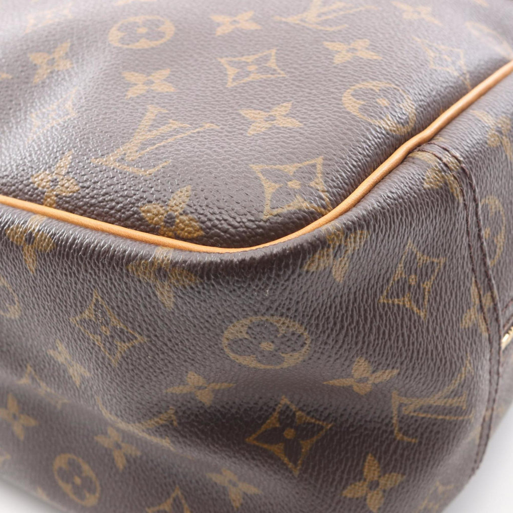 Louis Vuitton Brown Monogram Coated Canvas Leather Handbag