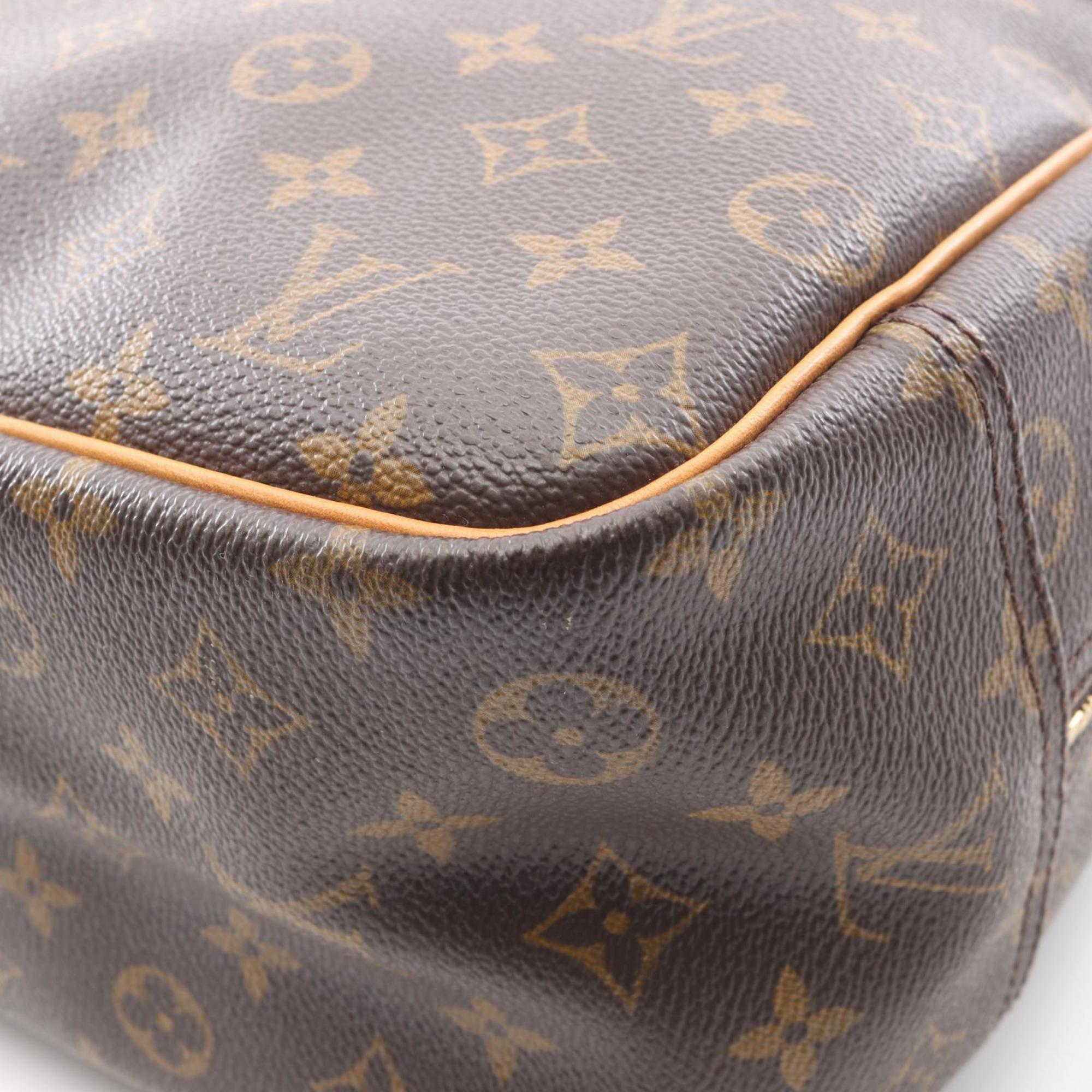 Louis Vuitton Brown Monogram Coated Canvas Leather Handbag