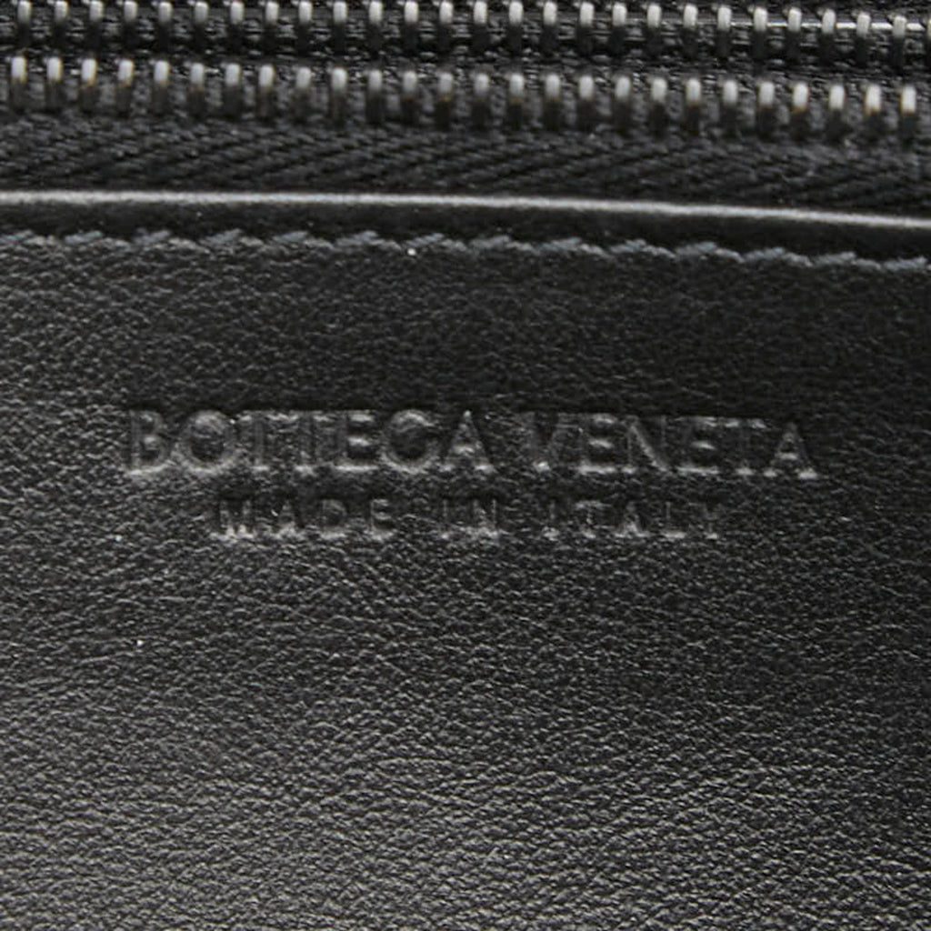 Bottega Veneta Black Leather Long Wallet (Bi-Fold)