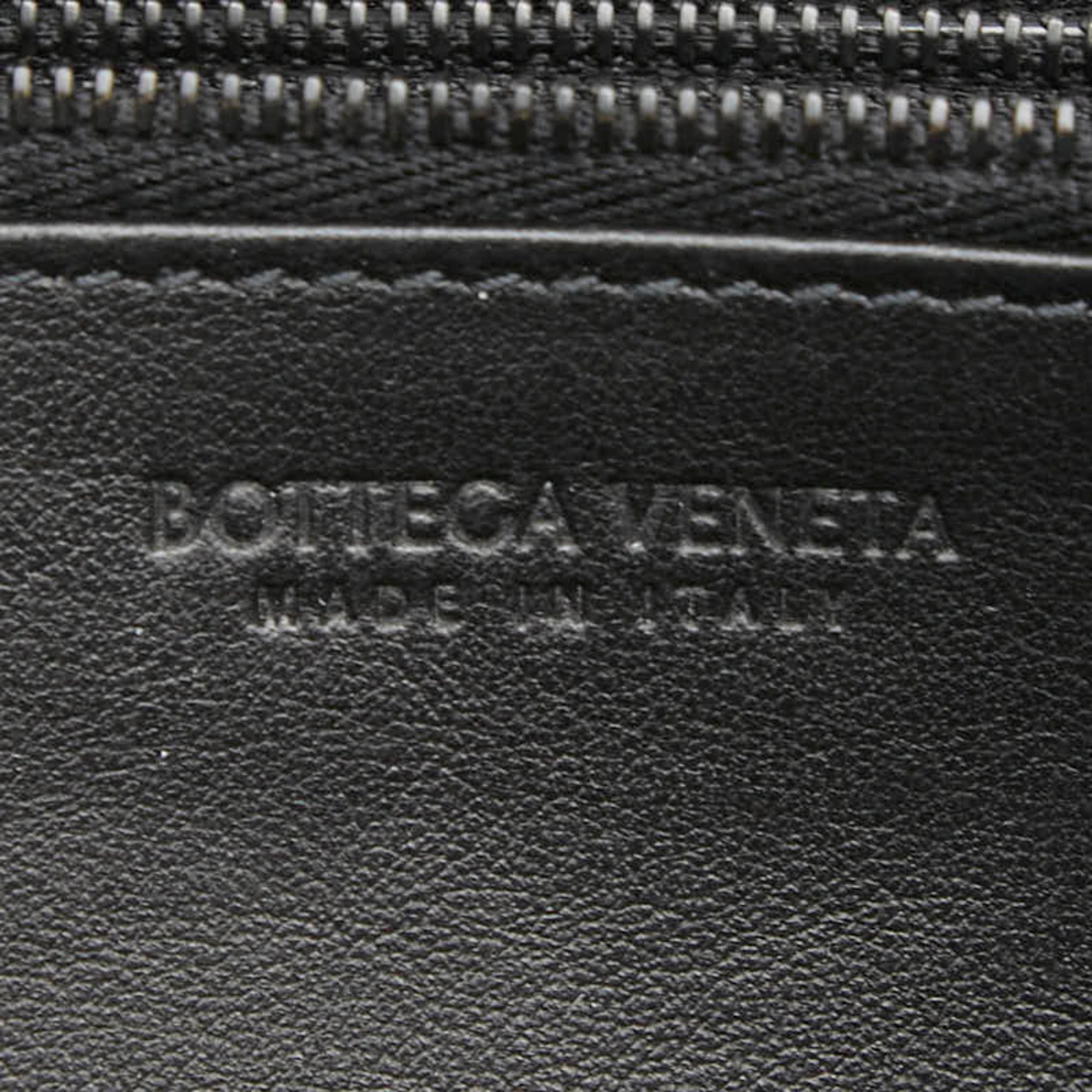 Bottega Veneta Black Leather Long Wallet (Bi-Fold)