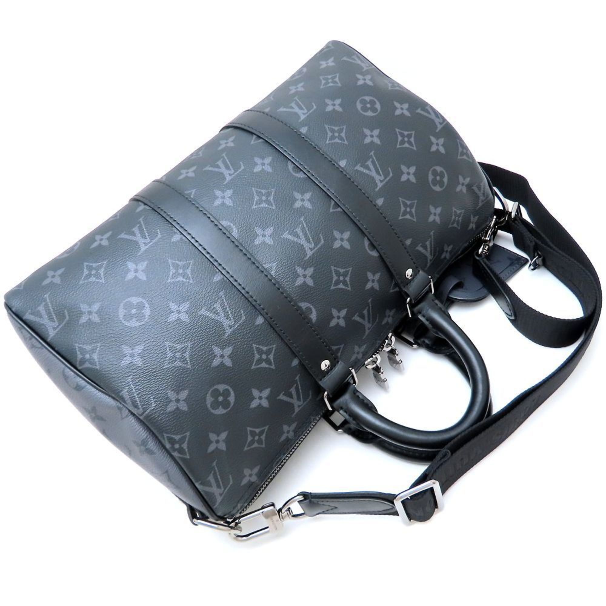 Louis Vuitton Black Monogram Eclipse Monogram Eclipse Boston Bag