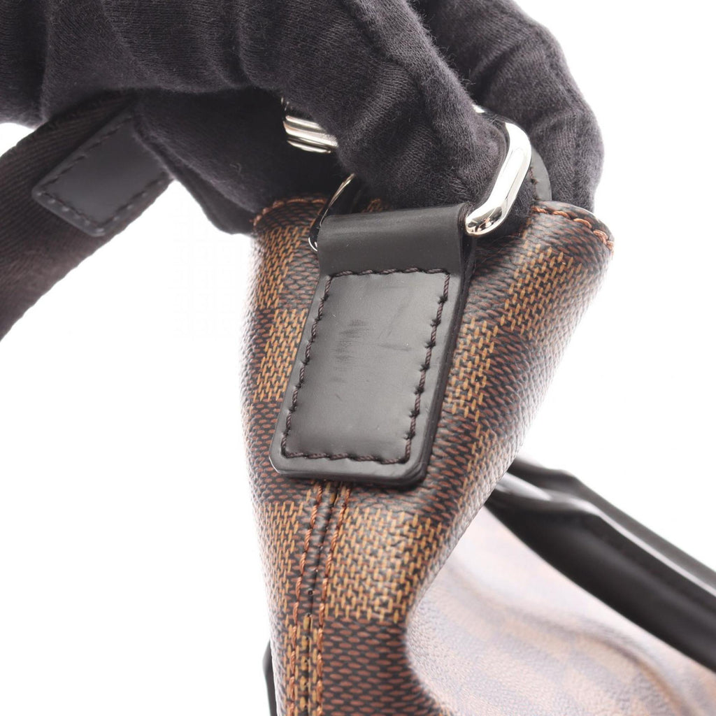 Louis Vuitton Brown Coated Canvas Leather Tote Bag