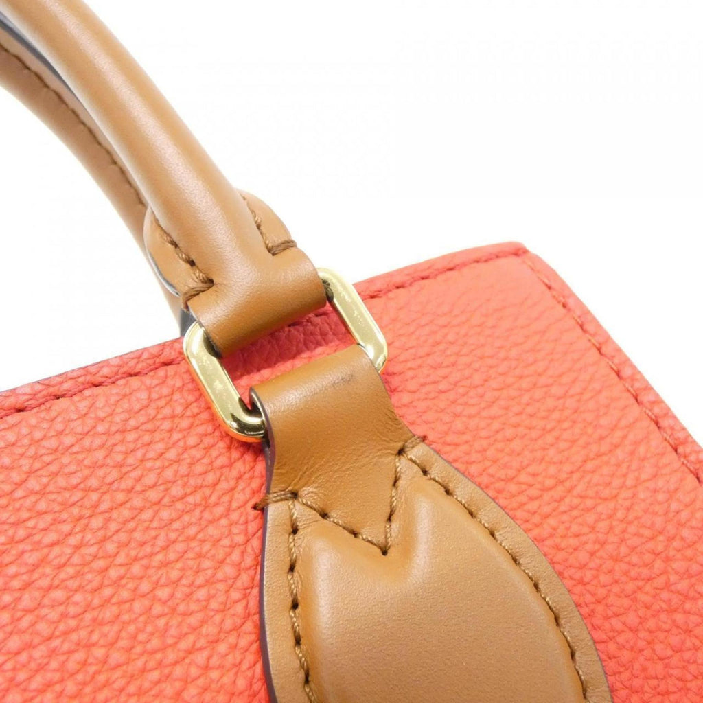 Louis Vuitton Black Cerise Cream Leather Coated Canvas Handbag