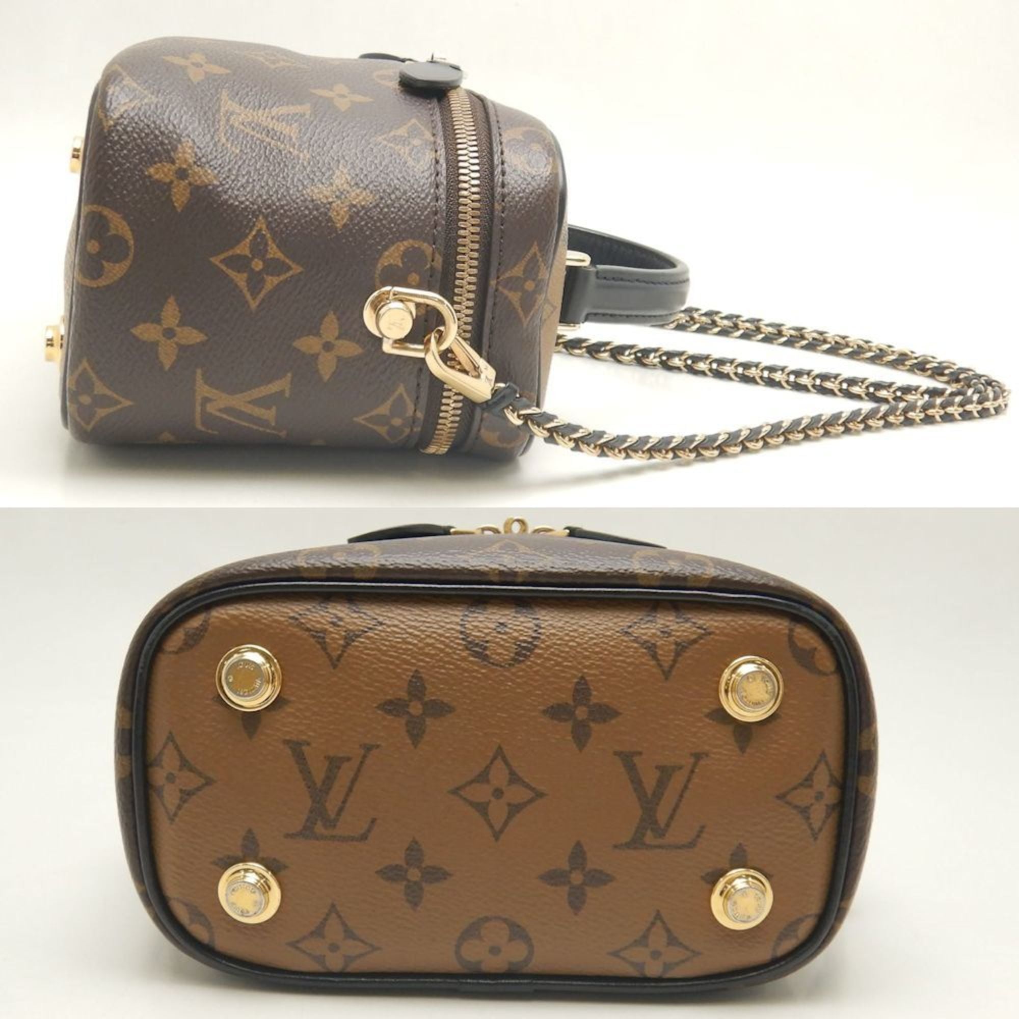 Louis Vuitton Brown Pvc Shoulder Bag Vanity Bag