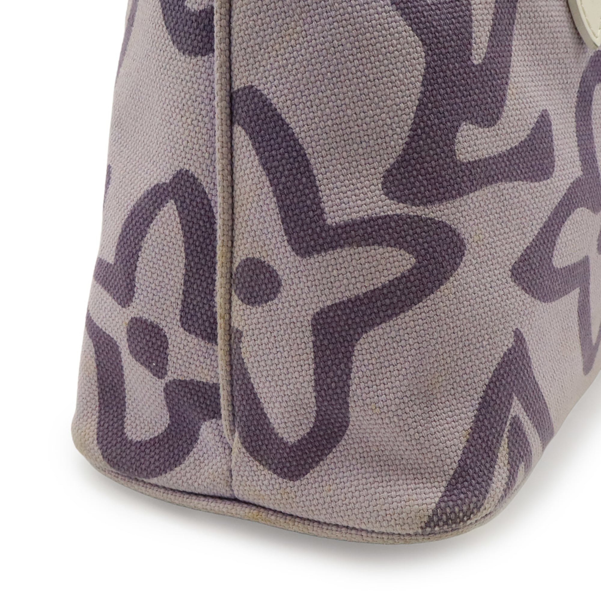 Louis Vuitton Purple Canvas Shoulder Bag Tote Bag