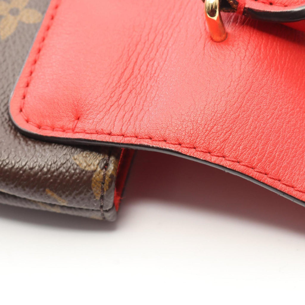 Louis Vuitton Brown Coquelicots Monogram Red Color Coated Canvas Leather Handbag