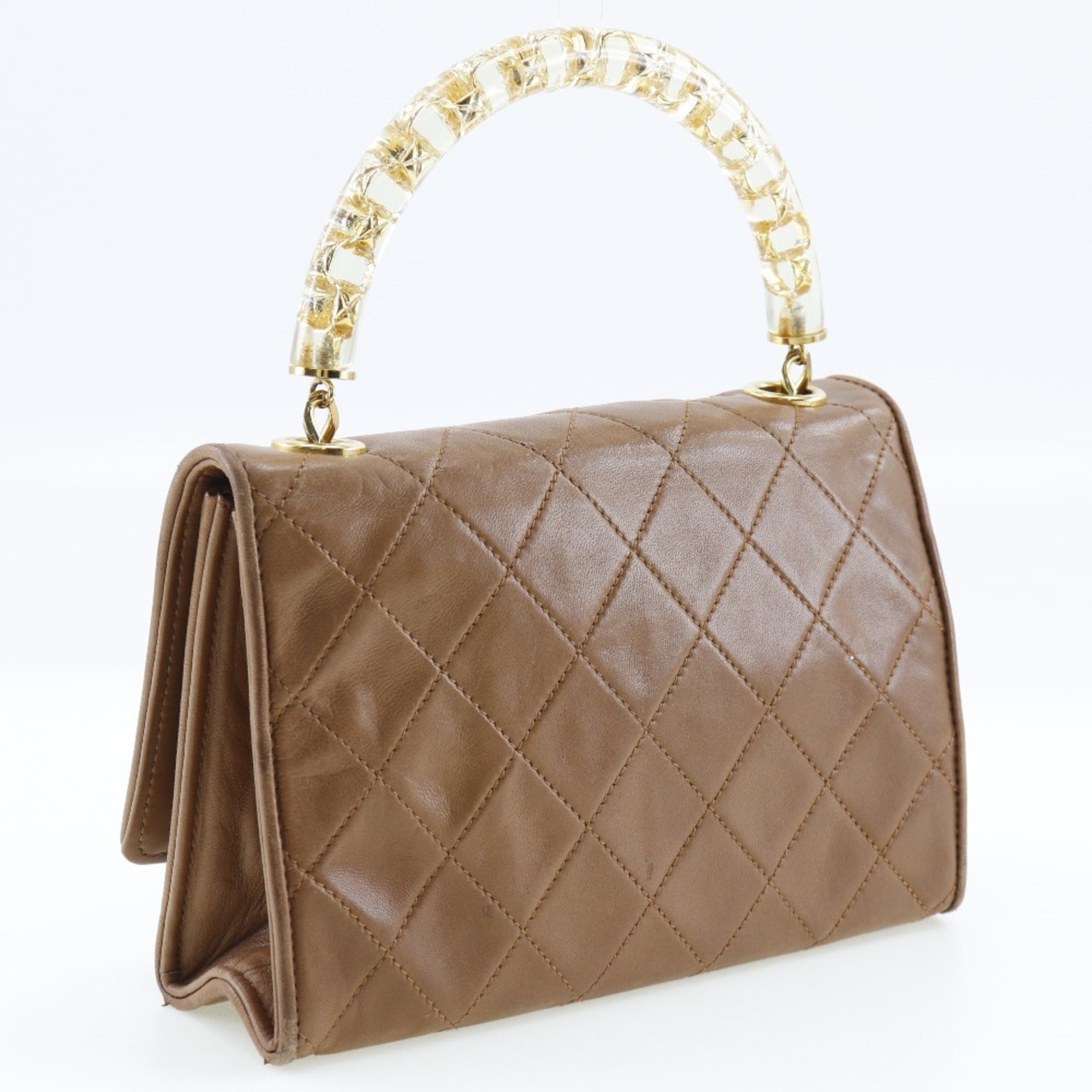 Chanel Beige Leather Handbag