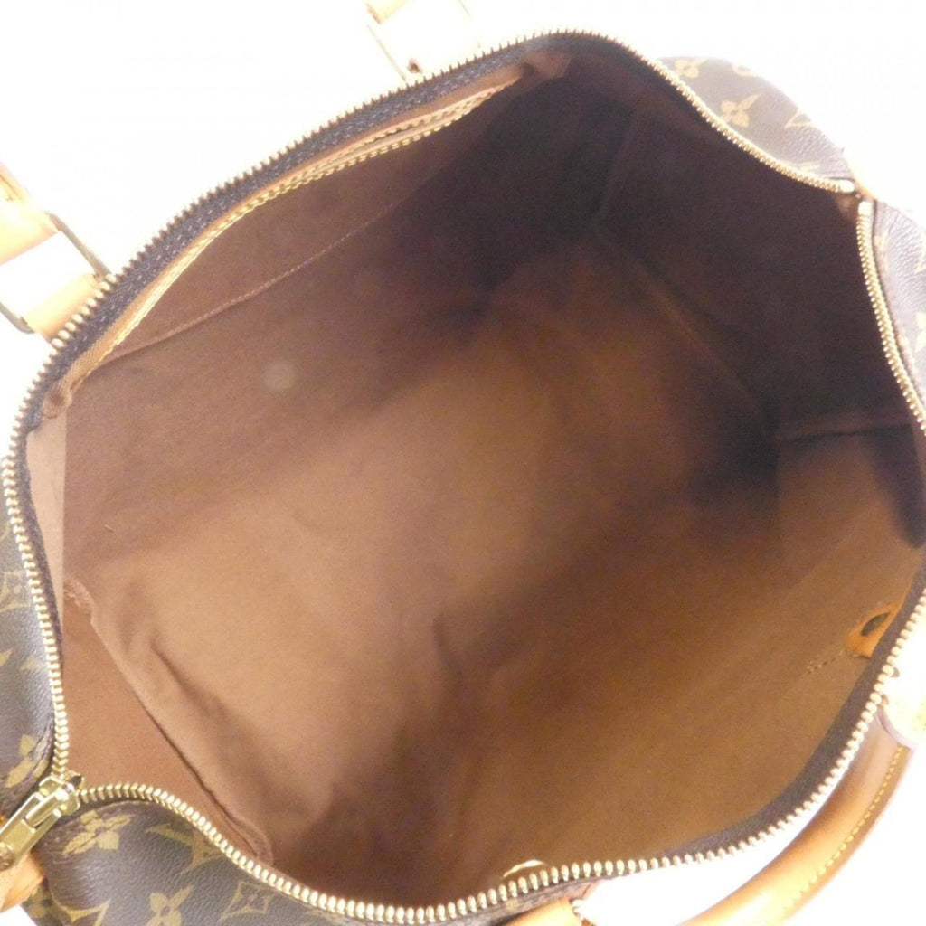 Louis Vuitton Marron Coated Canvas Boston Bag