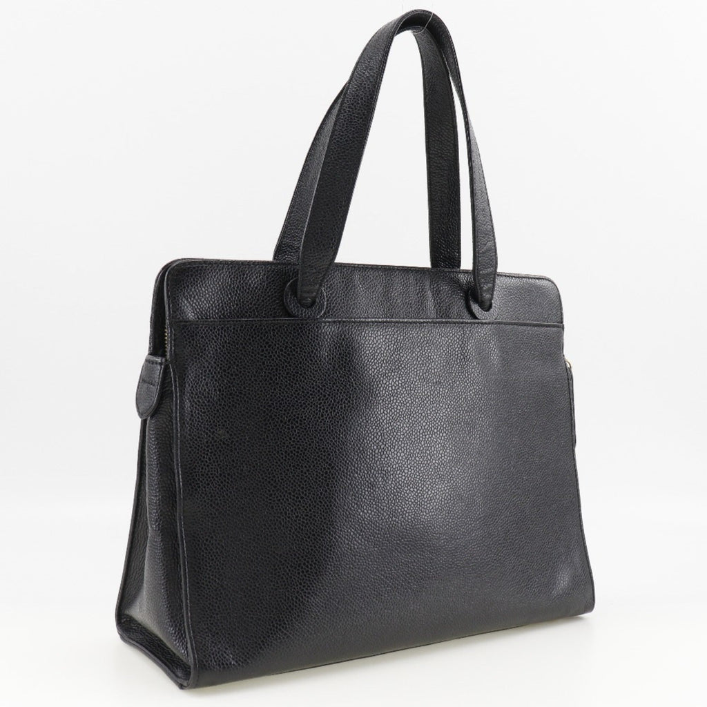 Chanel Black Caviar Leather Handbag