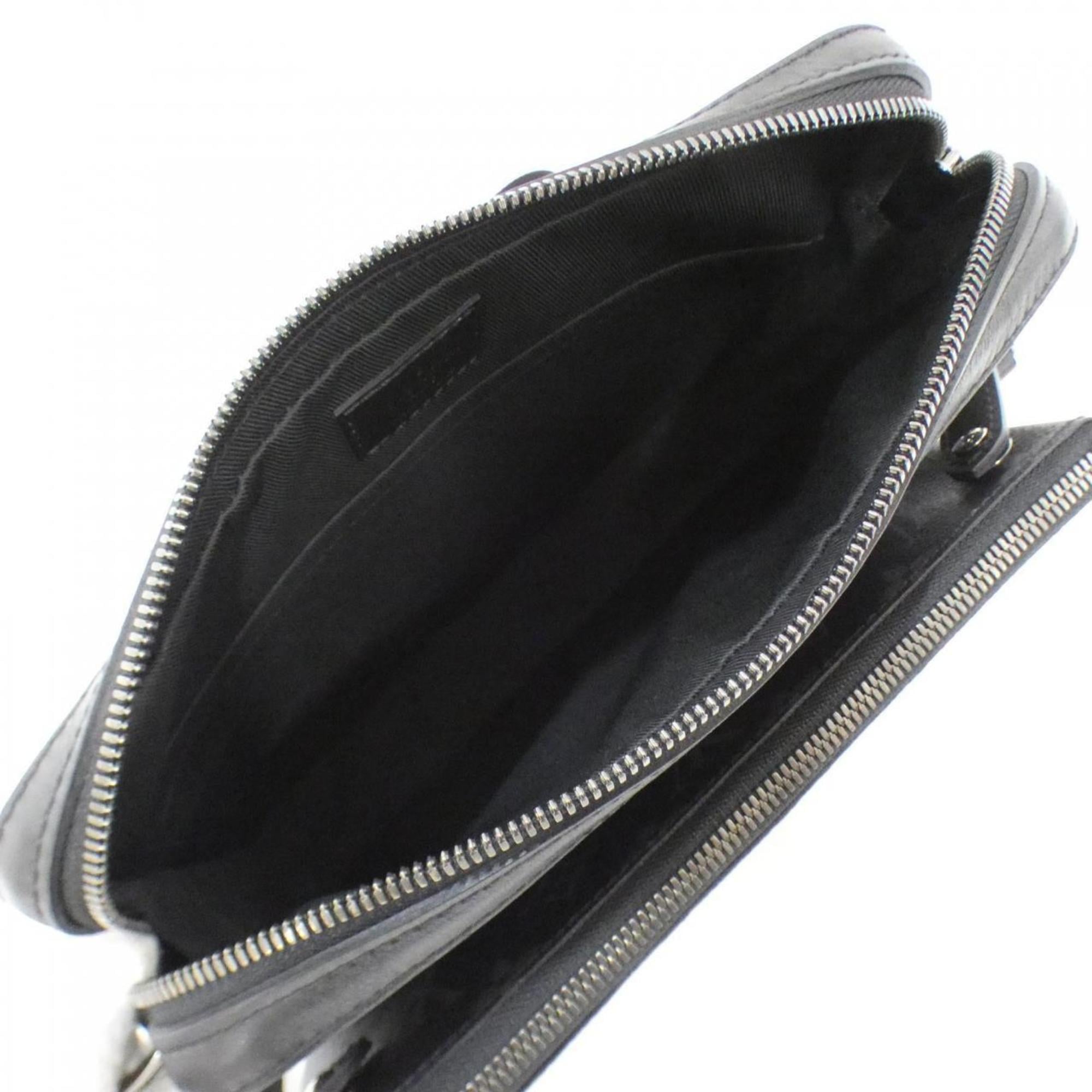 Louis Vuitton Black Gris Coated Canvas Shoulder Bag