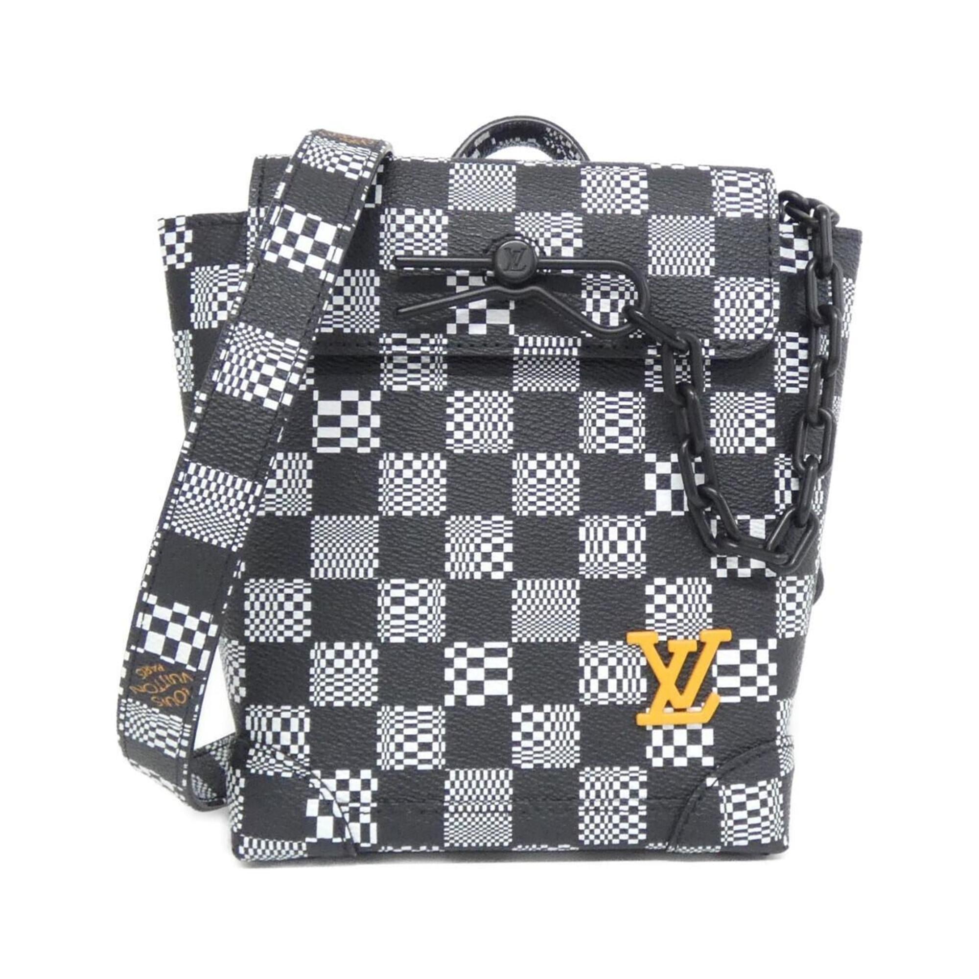 Louis Vuitton Damier Black Coated Canvas Shoulder Bag