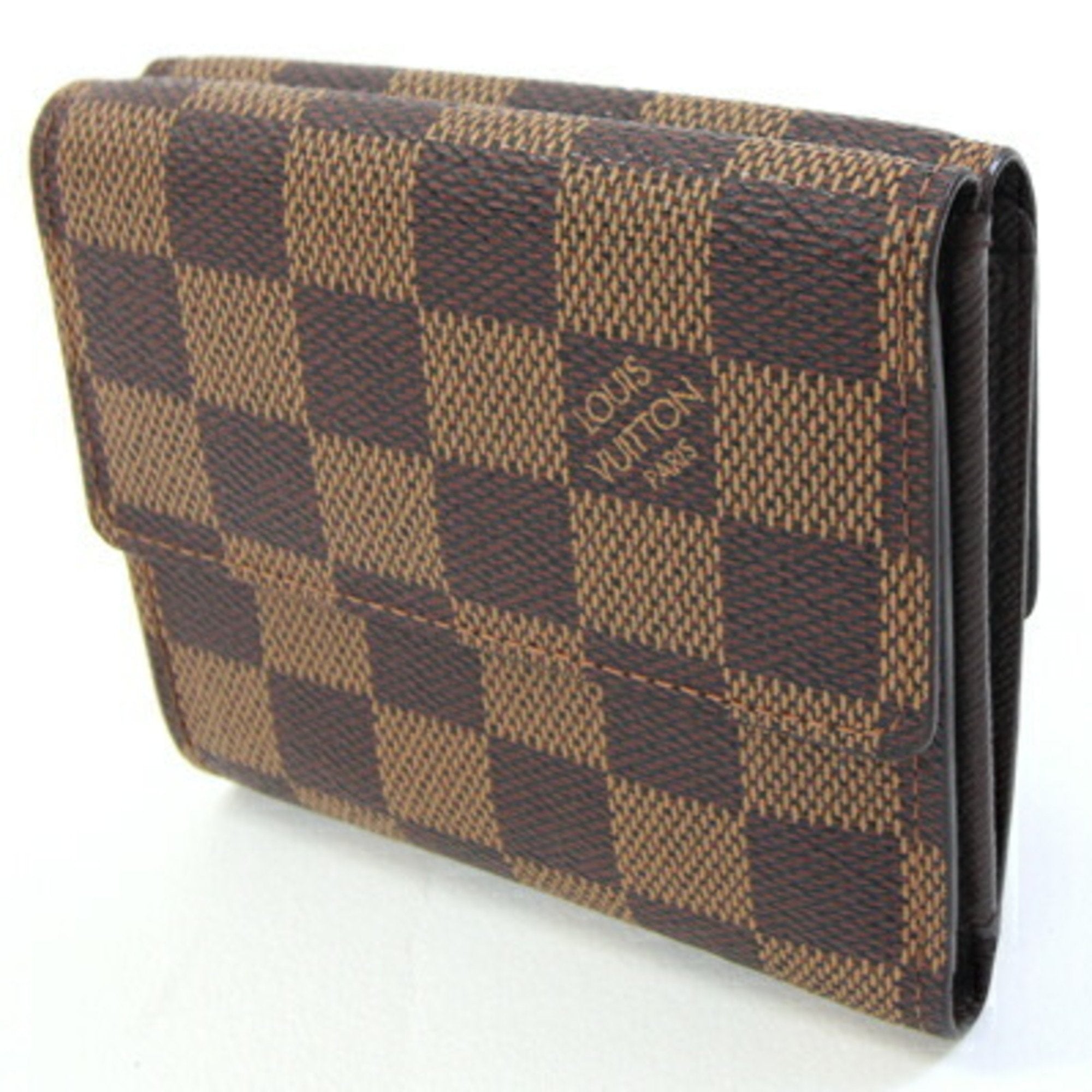 Louis Vuitton Brown Damier Canvas Wallet (Tri-Fold)