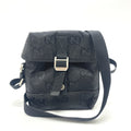 Gucci Black Nylon Leather Handbag Shoulder Bag (Pre-Owned)