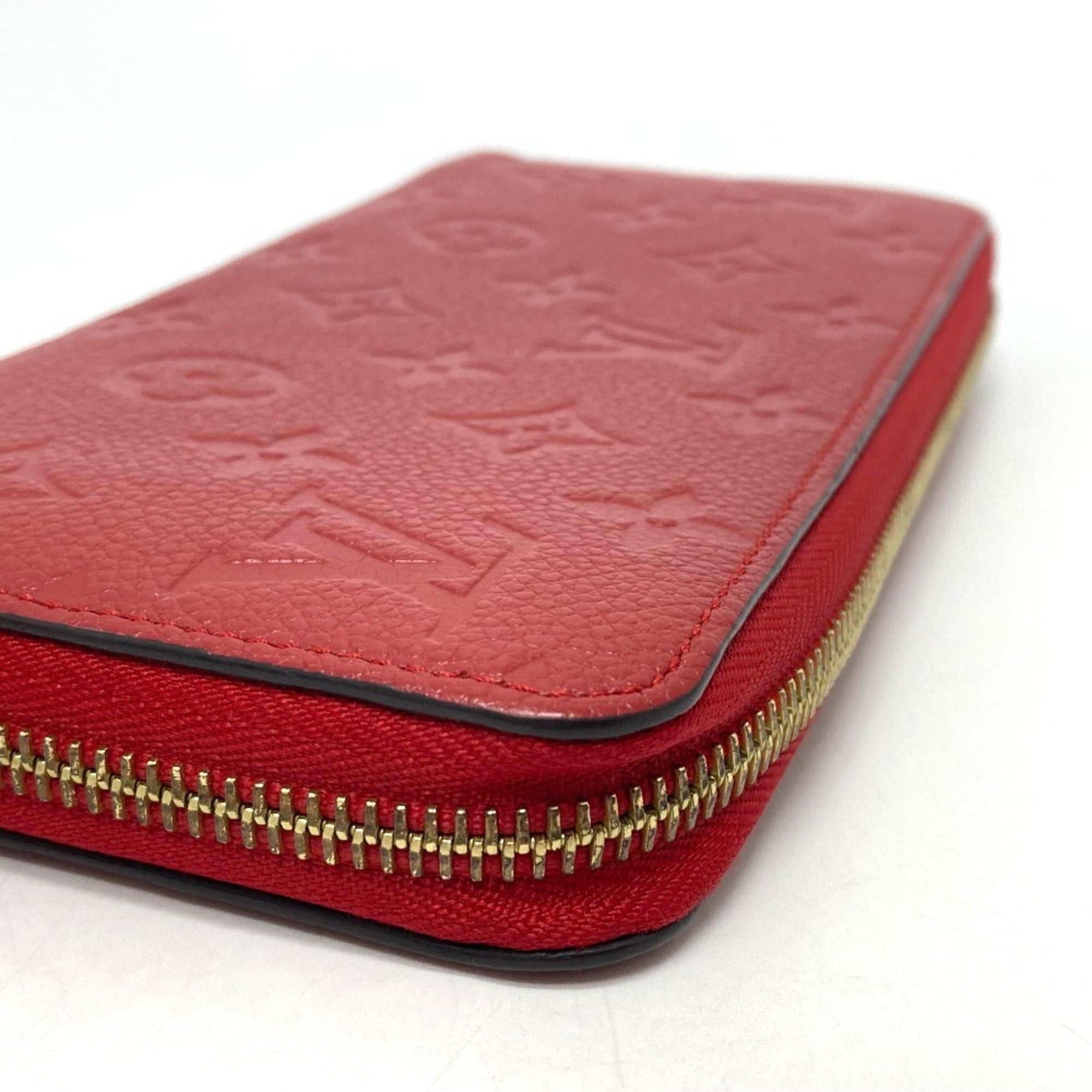 Louis Vuitton Monogram Empreinte Cerise Red Color Monogram Empreinte Long Wallet