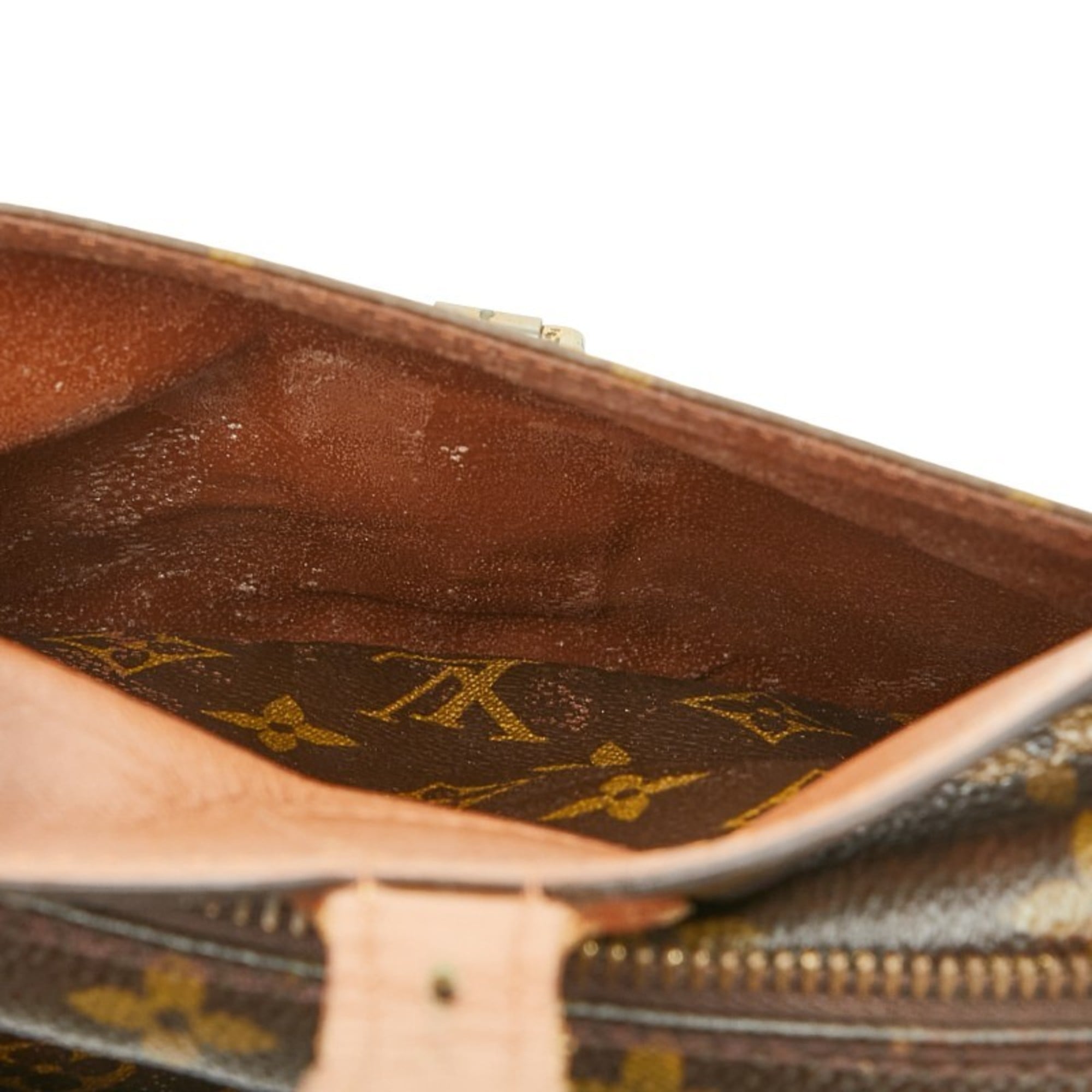 Louis Vuitton Brown Pvc Leather Shoulder Bag