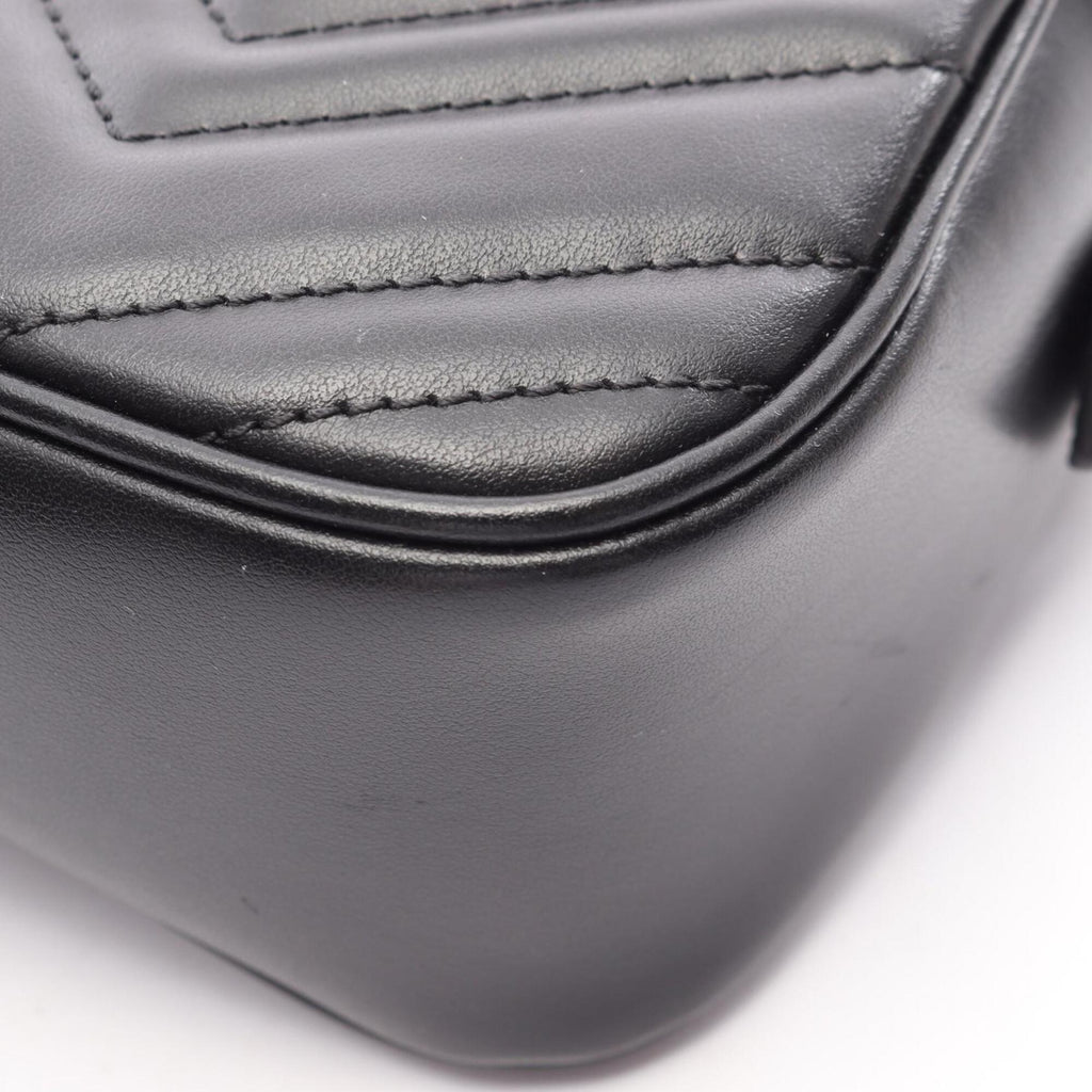 Gucci Black Leather Handbag Shoulder Bag (Pre-Owned)