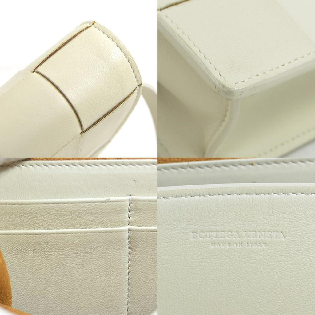 Bottega Veneta Ivory Leather Shoulder Bag