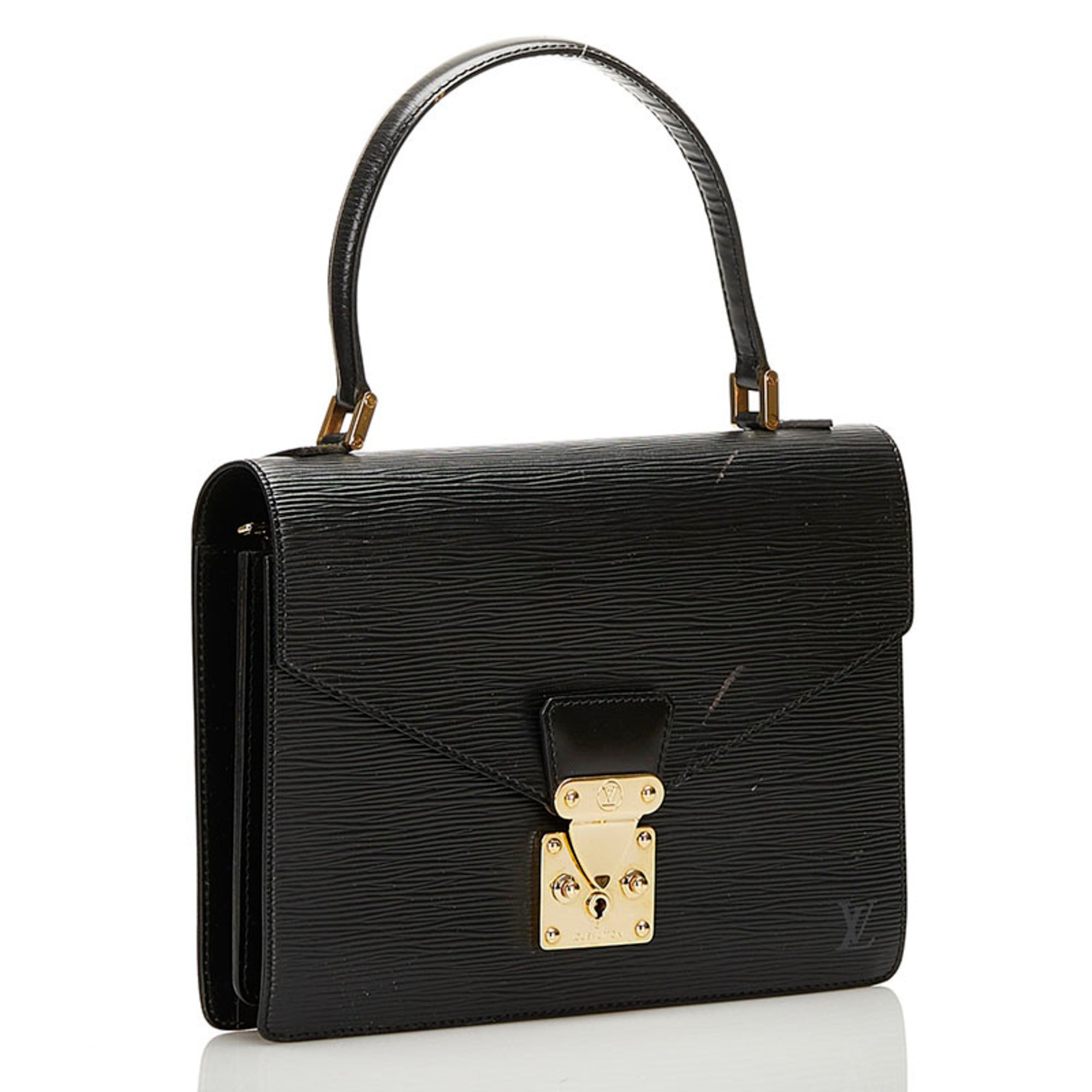 Louis Vuitton Black Noir Leather Handbag