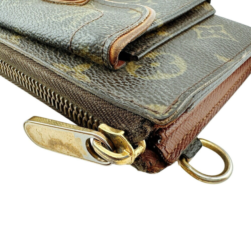 Louis Vuitton Brown Leather Coin Purse/Coin Case