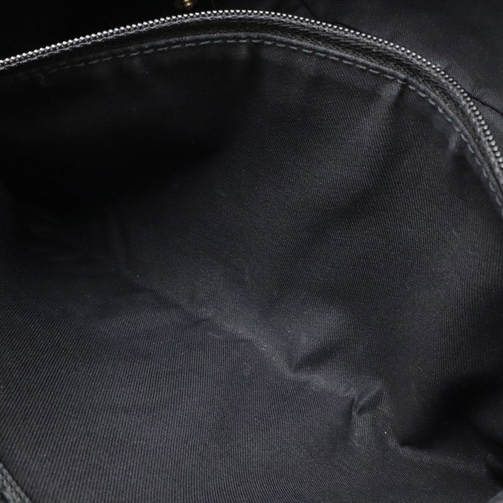 Gucci Abbey Black Leather Shoulder Bag Tote Bag (Pre-Owned)