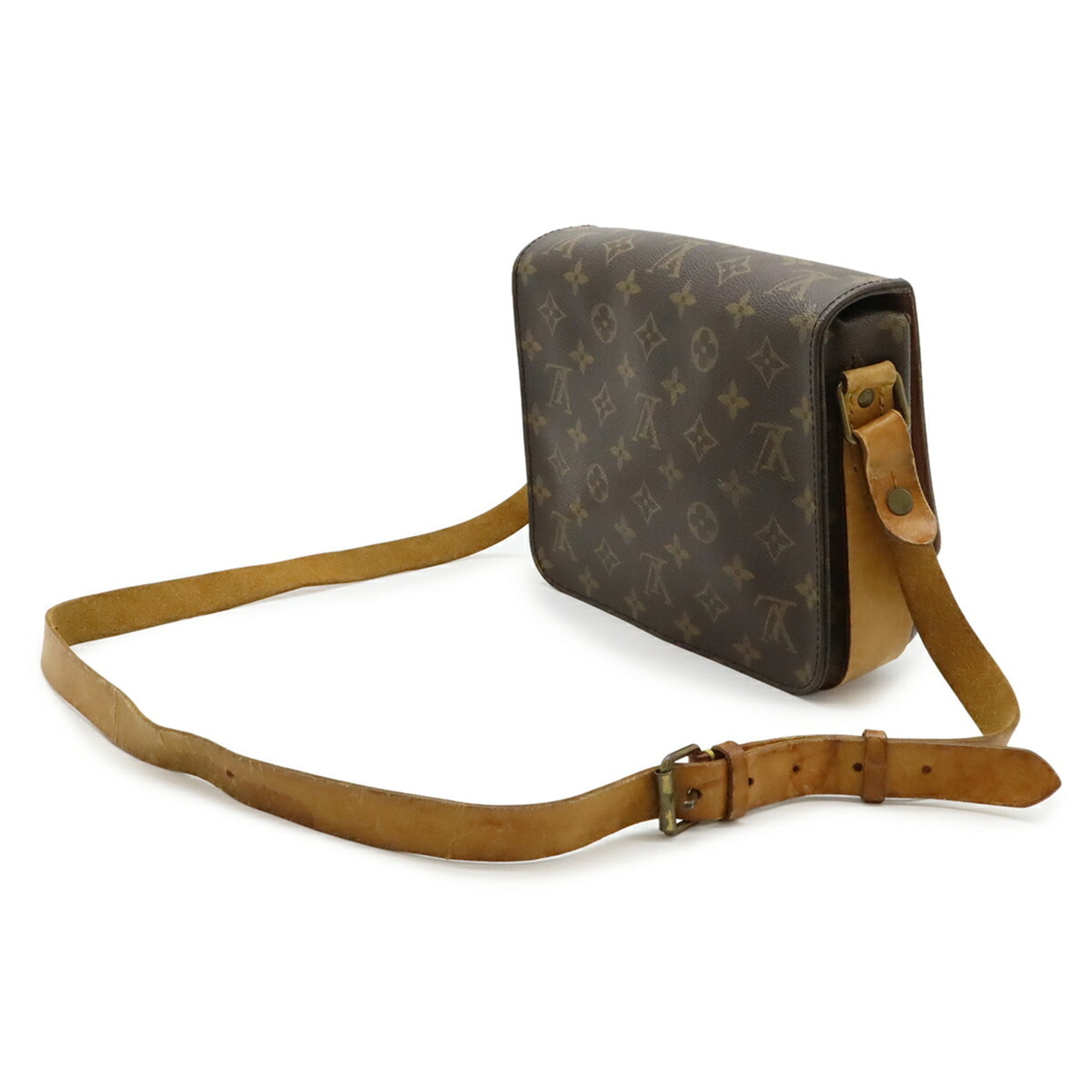 Louis Vuitton Brown Canvas Pochette Shoulder Bag