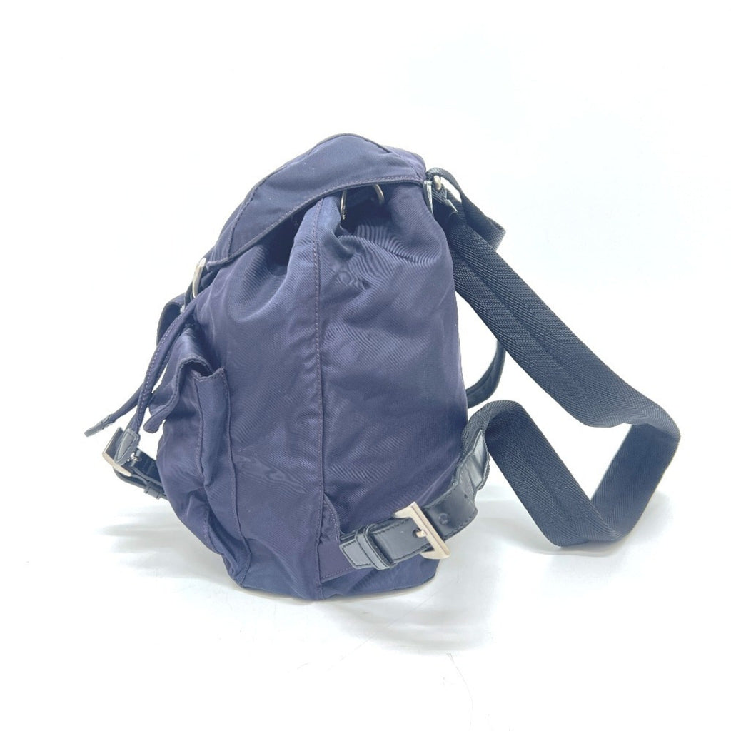 Prada Purple Nylon Leather Backpack