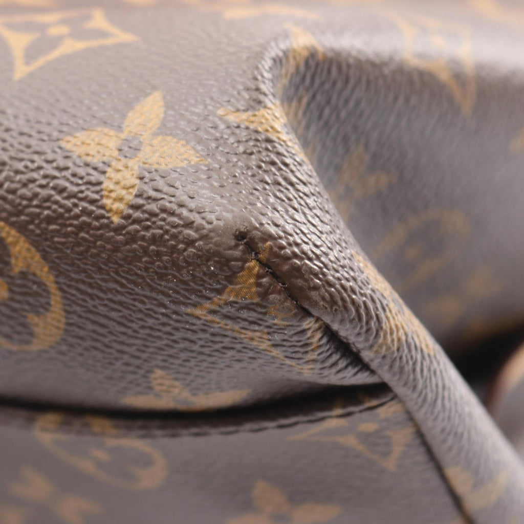 Louis Vuitton Brown Monogram Coated Canvas Leather Boston Bag