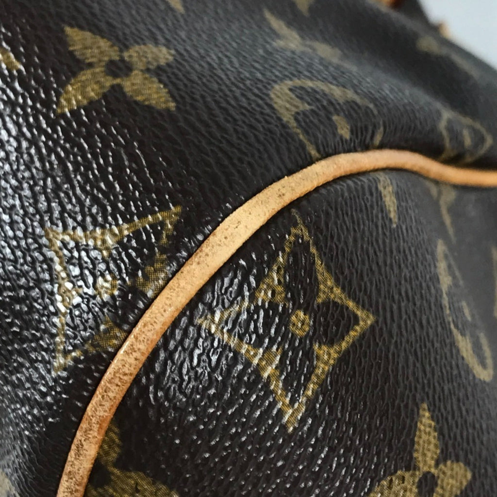 Louis Vuitton Brown Monogram Canvas Shoulder Bag Tote Bag