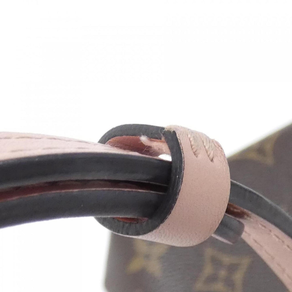 Louis Vuitton Marron Rose Poudre Coated Canvas Handbag