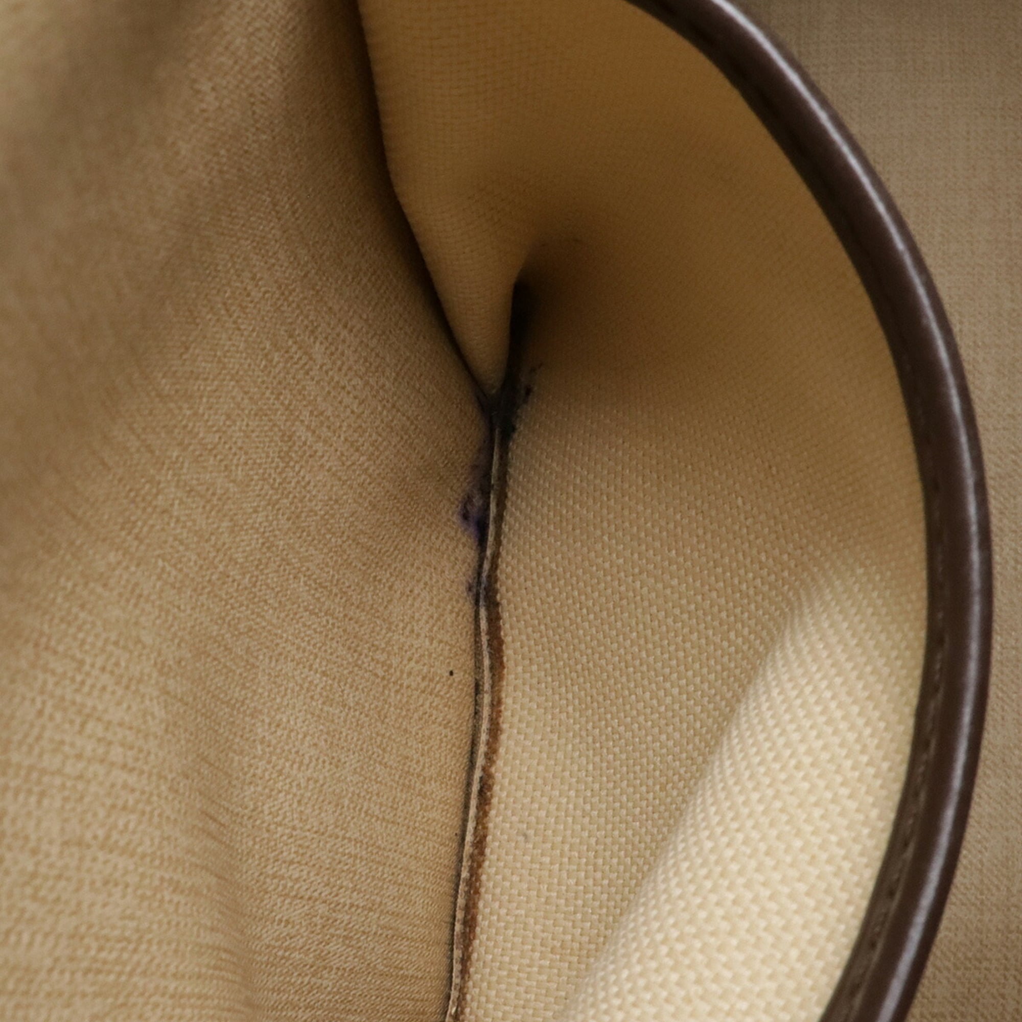 Louis Vuitton Brown Damier Canvas Pvc Handbag