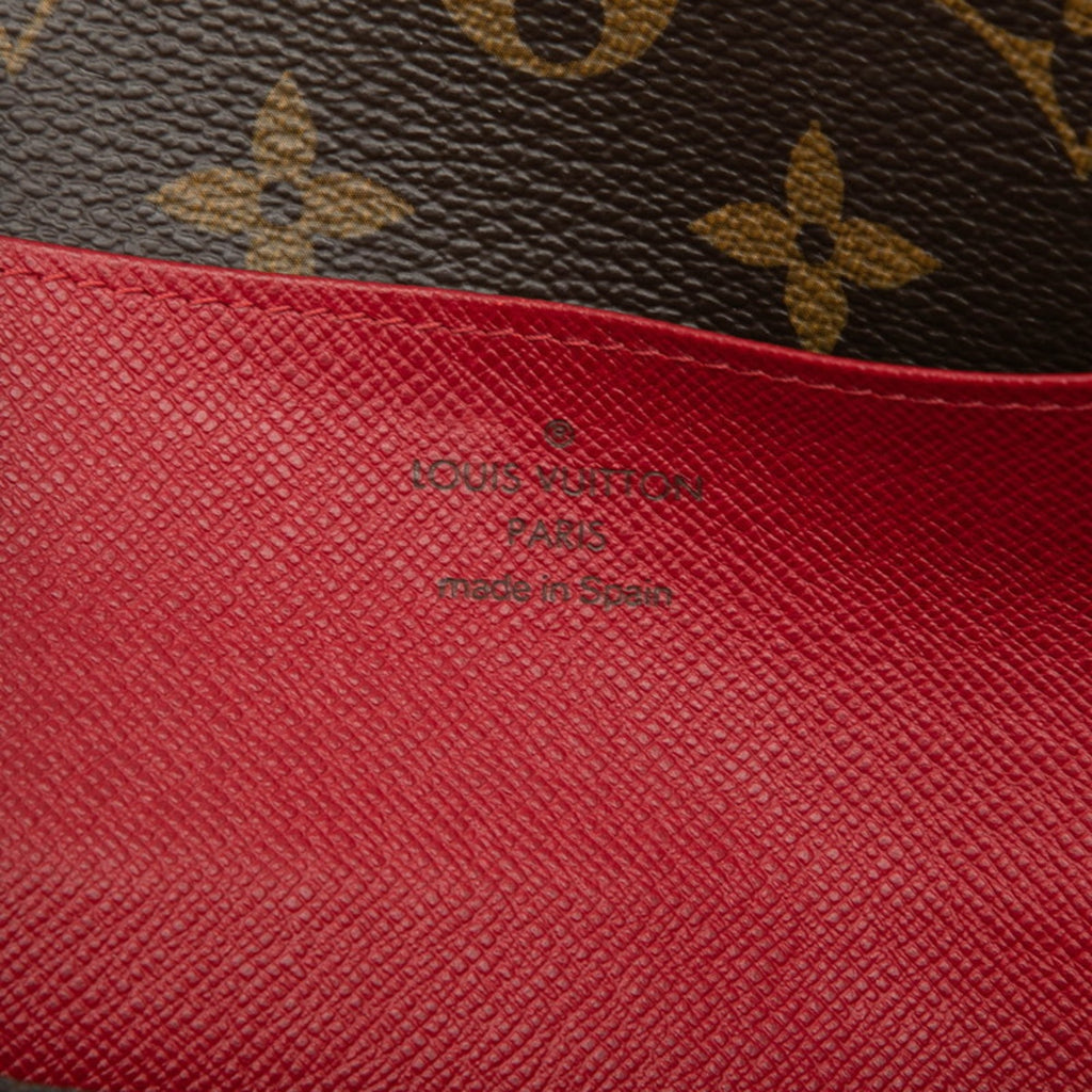 Louis Vuitton Brown Rouge Pvc Leather Long Wallet
