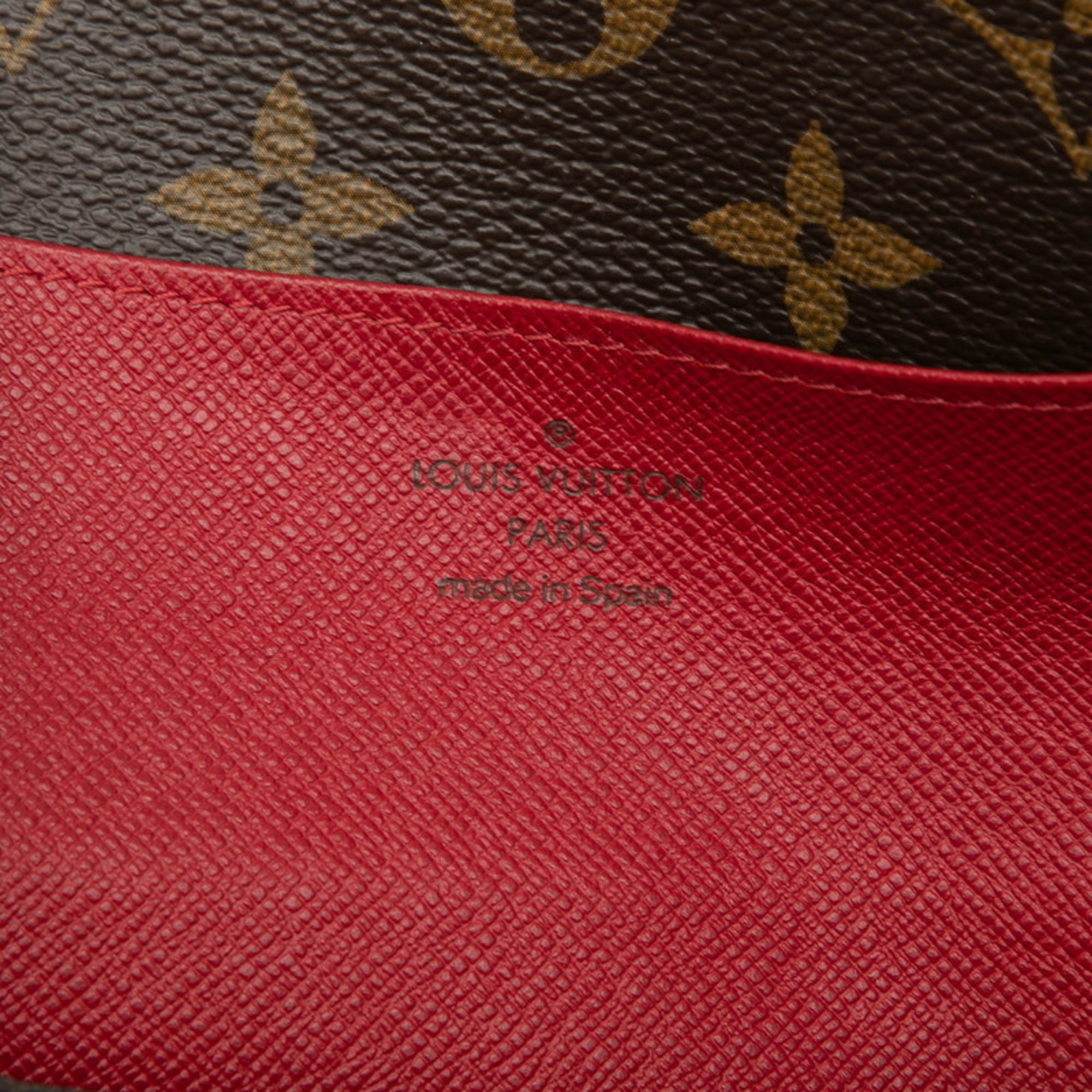 Louis Vuitton Brown Rouge Pvc Leather Long Wallet